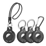 Darrahopens Electronics > Mobile Accessories > Phone Cases & Screen Protectors 4Pcs For Apple Airtag Case Cover Anti-lost Keychain Ring Protective Case Style 1