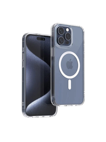 Darrahopens Electronics > Mobile Accessories > Phone Cases & Screen Protectors Aukey Clearview Magsafe iPhone 15 Pro Max Phone case - Transparent (TM10D)