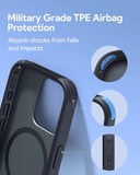 Darrahopens Electronics > Mobile Accessories > Phone Cases & Screen Protectors Aukey Urban Guard Elite Magnetic Hard-Shell iPhone 15 Pro Max Phone Case - Dark Gray (UG10D)