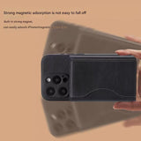 Darrahopens Electronics > Mobile Accessories > Phone Cases & Screen Protectors Black 3-in-1 Magnetic Wallet for MagSafe - Slim PU Leather Card Holder with Kickstand