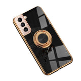 Darrahopens Electronics > Mobile Accessories > Phone Cases & Screen Protectors Black Shockproof Ring Holder Case Cover for Samsung S22 Ultra Plus Note 20 - Samsung Galaxy A13