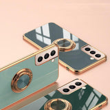 Darrahopens Electronics > Mobile Accessories > Phone Cases & Screen Protectors Black Shockproof Ring Holder Case Cover for Samsung S22 Ultra Plus Note 20 - Samsung Galaxy A13