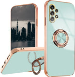 Darrahopens Electronics > Mobile Accessories > Phone Cases & Screen Protectors Case for Samsung Galaxy A32 5G (Green), Samsung A32 5G Case Shockproof, Plating 360 Degree Protection Magnetic Case Car Holder Case_yux