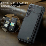 Darrahopens Electronics > Mobile Accessories > Phone Cases & Screen Protectors CASEME Samsung Galaxy S25 Case RFID Stand Black_OF 63