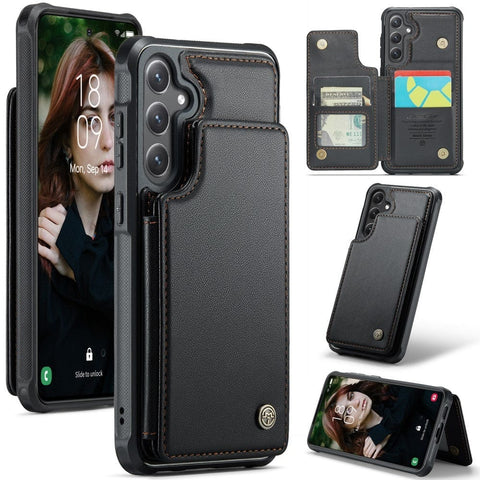Darrahopens Electronics > Mobile Accessories > Phone Cases & Screen Protectors CASEME Samsung Galaxy S25 Case RFID Stand Black_OF 63