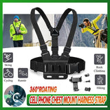 Darrahopens Electronics > Mobile Accessories > Phone Cases & Screen Protectors Cell Phone Chest Mount Harness Strap Holder Clip For Iphone Samsung Gopro