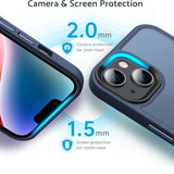 Darrahopens Electronics > Mobile Accessories > Phone Cases & Screen Protectors Compatible with iPhone 13 - MagSafe Shockproof Silicone Case Matte Blue