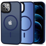 Darrahopens Electronics > Mobile Accessories > Phone Cases & Screen Protectors Compatible with iPhone 13 - MagSafe Shockproof Silicone Case Matte Blue
