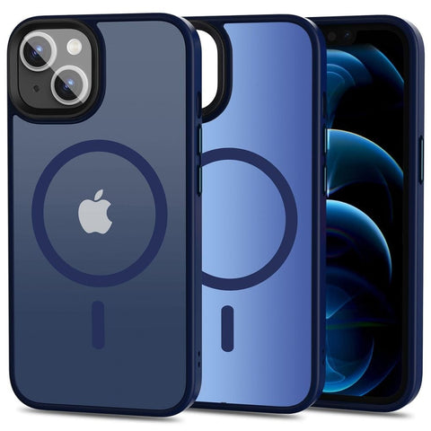 Darrahopens Electronics > Mobile Accessories > Phone Cases & Screen Protectors Compatible with iPhone 13 - MagSafe Shockproof Silicone Case Matte Blue