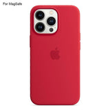 Darrahopens Electronics > Mobile Accessories > Phone Cases & Screen Protectors Compatible with iPhone 14 Pro Case Compatible with MagSafe Liquid Silicone Phone Case [Induction Popover]- Perfect Red_MGF Red