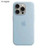 Darrahopens Electronics > Mobile Accessories > Phone Cases & Screen Protectors Compatible with iPhone 15 Pro Case MagSafe Liquid Silicone Back [Induction Popover] - Perfect Baby Blue_MGF Baby Blue