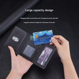 Darrahopens Electronics > Mobile Accessories > Phone Cases & Screen Protectors Dark Blue 3-in-1 Magnetic Wallet for MagSafe - Slim PU Leather Card Holder with Kickstand