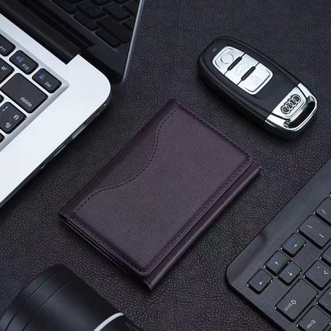 Darrahopens Electronics > Mobile Accessories > Phone Cases & Screen Protectors Dark Purple 3-in-1 Magnetic Wallet for MagSafe - Slim PU Leather Card Holder with Kickstand