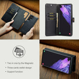 Darrahopens Electronics > Mobile Accessories > Phone Cases & Screen Protectors DG.MING Magnetic Wallet Case Compatible with Samsung Galaxy S22 Ultra Black 2-in-1