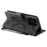 Darrahopens Electronics > Mobile Accessories > Phone Cases & Screen Protectors For iPhone 14 Pro Case Embossed Totem Skin Feel Wallet Leather Phone Case_yux