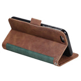 Darrahopens Electronics > Mobile Accessories > Phone Cases & Screen Protectors For iPhone 16e Case RFID Blocking Wallet Stand Leather Phone Case Multicolor Green Multicolor Green