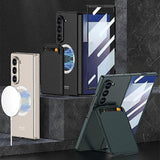 Darrahopens Electronics > Mobile Accessories > Phone Cases & Screen Protectors GKK Integrated Magnetic Foldable Card Slot Phone Case For Samsung Galaxy Z Fold7 5G Grey Grey