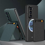 Darrahopens Electronics > Mobile Accessories > Phone Cases & Screen Protectors GKK Integrated Magnetic Foldable Card Slot Phone Case For Samsung Galaxy Z Fold7 5G Grey Grey