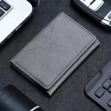 Darrahopens Electronics > Mobile Accessories > Phone Cases & Screen Protectors Grey 3-in-1 Magnetic Wallet for MagSafe - Slim PU Leather Card Holder with Kickstand