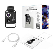 Darrahopens Electronics > Mobile Accessories > Phone Cases & Screen Protectors HD 200x Portable Microscope Lens for Smartphones – Kids Educational Science Toy, Biological Experiment Tool with CPL Filter