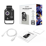 Darrahopens Electronics > Mobile Accessories > Phone Cases & Screen Protectors HD 200x Portable Microscope Lens for Smartphones – Kids Educational Science Toy, Biological Experiment Tool with CPL Filter