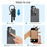 Darrahopens Electronics > Mobile Accessories > Phone Cases & Screen Protectors HD 200x Portable Microscope Lens for Smartphones – Kids Educational Science Toy, Biological Experiment Tool with CPL Filter