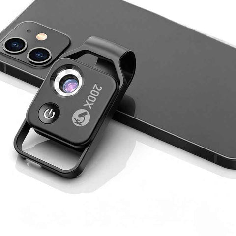 Darrahopens Electronics > Mobile Accessories > Phone Cases & Screen Protectors HD 200x Portable Microscope Lens for Smartphones – Kids Educational Science Toy, Biological Experiment Tool with CPL Filter