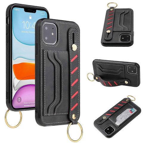 Darrahopens Electronics > Mobile Accessories > Phone Cases & Screen Protectors iPhone 11 Compatible Leather Armband Wallet Phone Case