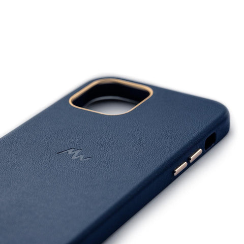 Darrahopens Electronics > Mobile Accessories > Phone Cases & Screen Protectors iPhone 12 MagSafe Leather Case Compatible with iPhone 12 Pro Marie Wolt Blue Phone Cover
