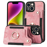 Darrahopens Electronics > Mobile Accessories > Phone Cases & Screen Protectors iPhone 13 Pro Leather Case Brown RFID Anti-Theft Swipe Loop Buckle with Card Holder and Leather Lanyard