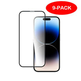Darrahopens Electronics > Mobile Accessories > Phone Cases & Screen Protectors iPhone 15 Pro Max Tempered Glass Screen Protector 9-Pack Transparent