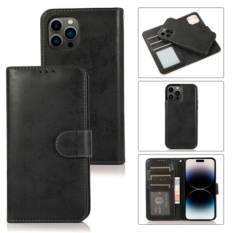 Darrahopens Electronics > Mobile Accessories > Phone Cases & Screen Protectors iPhone 16 Wallet Case Magnet Black Black_max Black