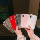 Darrahopens Electronics > Mobile Accessories > Phone Cases & Screen Protectors iPhone 7/8 Plus - Case/Mobile Case - Fluffy Fur Pink