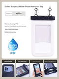 Darrahopens Electronics > Mobile Accessories > Phone Cases & Screen Protectors IPX8 Waterproof Phone Pouch with Inflatable Floating Layer,Touchscreen Dry Bag for Swimming(white)