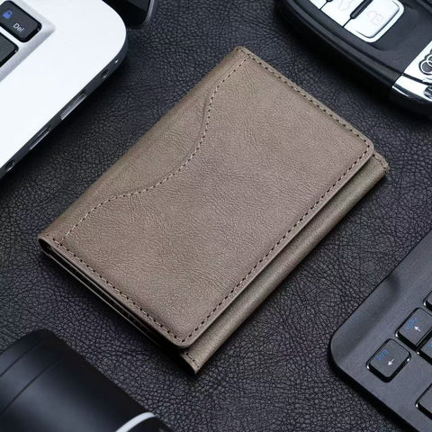Darrahopens Electronics > Mobile Accessories > Phone Cases & Screen Protectors Khaki 3-in-1 Magnetic Wallet for MagSafe - Slim PU Leather Card Holder with Kickstand