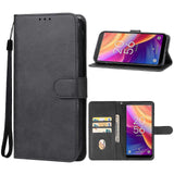 Darrahopens Electronics > Mobile Accessories > Phone Cases & Screen Protectors Leather Case for TCL 501 Black