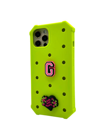 Darrahopens Electronics > Mobile Accessories > Phone Cases & Screen Protectors Lovefone Kids Silicone Case iPhone 13 Acid Green