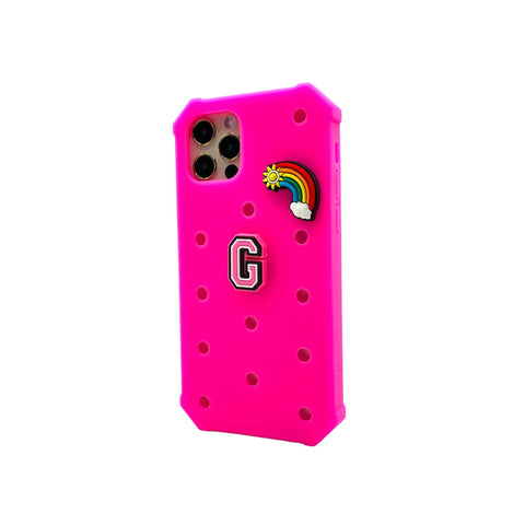 Darrahopens Electronics > Mobile Accessories > Phone Cases & Screen Protectors Lovefone Kids Silicone Case iPhone 13 Pro Hot Pink
