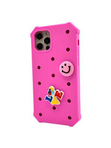 Darrahopens Electronics > Mobile Accessories > Phone Cases & Screen Protectors Lovefone Kids Silicone Case iPhone 15 Pink