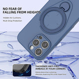 Darrahopens Electronics > Mobile Accessories > Phone Cases & Screen Protectors Magnetic Shockproof Case with 360-Degree Rotating Ring Stand for iPhone 16 Pro – Slim Protective Phone Cover with Airbag Corners and Wireless Charging Support for Home, Office, Travel and Daily Use (Green)