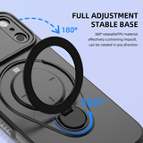 Darrahopens Electronics > Mobile Accessories > Phone Cases & Screen Protectors Magnetic Shockproof Phone Case with 360-Degree Rotating Ring Stand and Wireless Charging Support for iPhone 17 Pro – Slim Protective Cover Designed for Home Use, Office Work, Travel, Commuting and Everyday On-the-Go Lifestyle (Green)