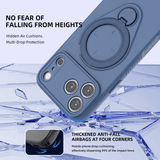 Darrahopens Electronics > Mobile Accessories > Phone Cases & Screen Protectors Magnetic Shockproof Phone Case with 360-Degree Rotating Ring Stand and Wireless Charging Support for iPhone 17 Pro – Slim Protective Cover Designed for Home Use, Office Work, Travel, Commuting and Everyday On-the-Go Lifestyle (Green)