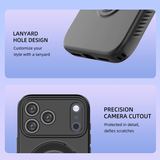 Darrahopens Electronics > Mobile Accessories > Phone Cases & Screen Protectors Magnetic Shockproof Phone Case with 360-Degree Rotating Ring Stand and Wireless Charging Support for iPhone 17 Pro – Slim Protective Cover Designed for Home Use, Office Work, Travel, Commuting and Everyday On-the-Go Lifestyle (Green)