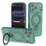 Darrahopens Electronics > Mobile Accessories > Phone Cases & Screen Protectors Magnetic Shockproof Phone Case with 360-Degree Rotating Ring Stand and Wireless Charging Support for iPhone 17 Pro – Slim Protective Cover Designed for Home Use, Office Work, Travel, Commuting and Everyday On-the-Go Lifestyle (Green)