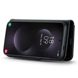 Darrahopens Electronics > Mobile Accessories > Phone Cases & Screen Protectors Magnetic Wallet for Samsung Galaxy S25 Edge Black Case 2-in-1 with Card Holder