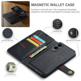 Darrahopens Electronics > Mobile Accessories > Phone Cases & Screen Protectors Magnetic Wallet for Samsung Galaxy S25 Edge Black Case 2-in-1 with Card Holder
