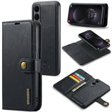 Darrahopens Electronics > Mobile Accessories > Phone Cases & Screen Protectors Magnetic Wallet for Samsung Galaxy S25 Edge Black Case 2-in-1 with Card Holder