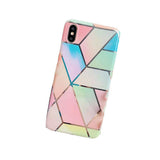 Darrahopens Electronics > Mobile Accessories > Phone Cases & Screen Protectors Rainbow Case for iPhone 14 13 12 11 Pro Max XR XS Marble Phone Shockproof Cover Silicone - For iphone  13