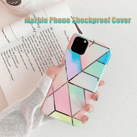 Darrahopens Electronics > Mobile Accessories > Phone Cases & Screen Protectors Rainbow Case for iPhone 14 13 12 11 Pro Max XR XS Marble Phone Shockproof Cover Silicone - For iphone 13 Pro Max