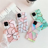 Darrahopens Electronics > Mobile Accessories > Phone Cases & Screen Protectors Rainbow Case for iPhone 14 13 12 11 Pro Max XR XS Marble Phone Shockproof Cover Silicone - For iphone 13 Pro Max